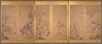 Patriarcas budistas, daoístas e confucionistas de Kano Sanraku