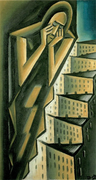 Mulher sobre a Cidade, ca 1917-1920 de Karel Capek