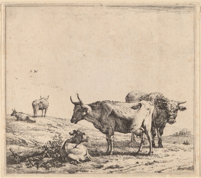 Vaca, Touro e Bezerro de Karel Dujardin