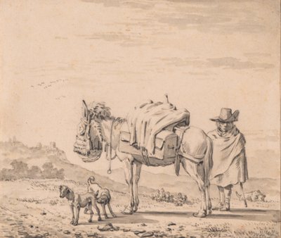 Homem com uma mula de Karel Dujardin