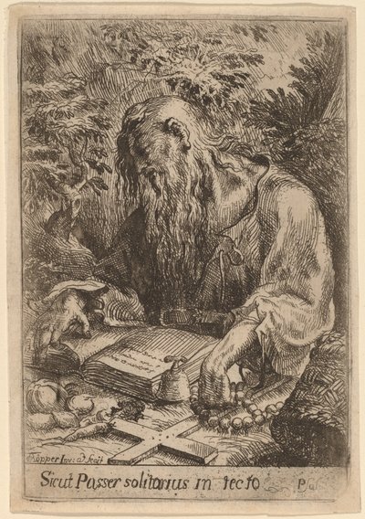 Um Santo Eremita de Karel Frantisek Töpper