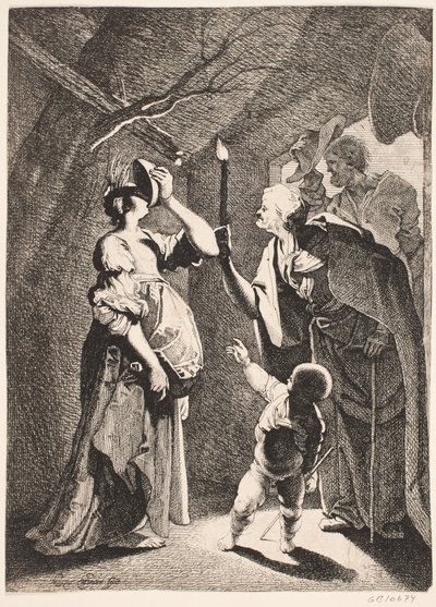 Ceres ridicularizado por Stellio de Karel van III Mander