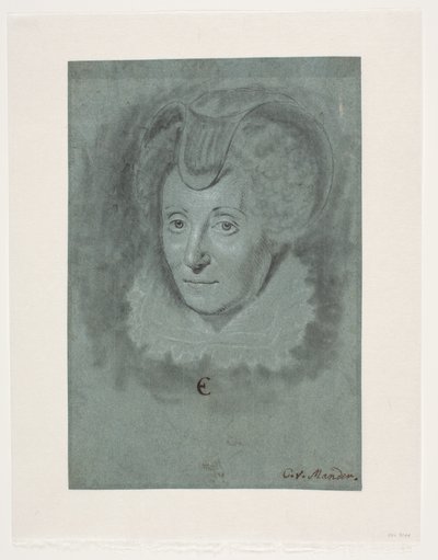 Retrato de uma mulher. Luísa de Coligny. de Karel van III Mander