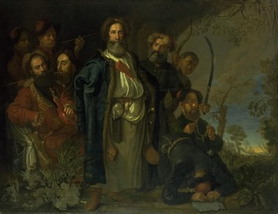 Uma delegação tártara visitando Copenhague de Karel van III Mander