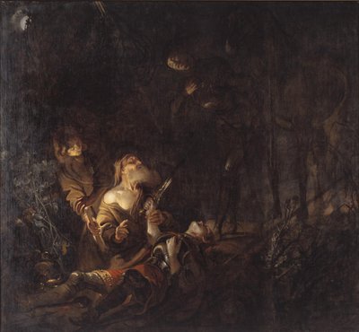 O corpo do príncipe Sven é encontrado de Karel van III Mander