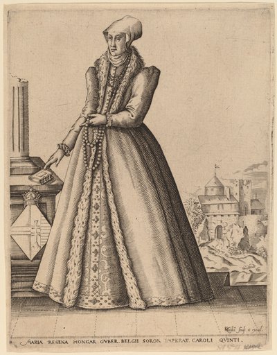 Maria, Rainha da Hungria de Karel van Sichem after Christoffel