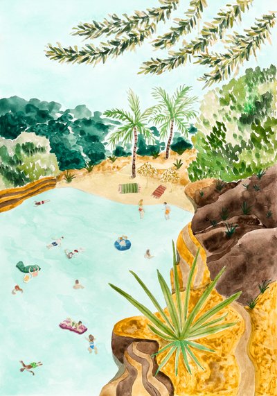 Oásis da Lagoa Tropical de Karen Menzenbach