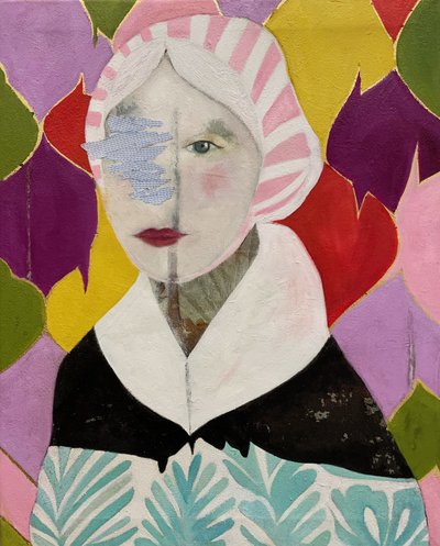 Retrato folclórico vibrante de Karenina Fabrizzi