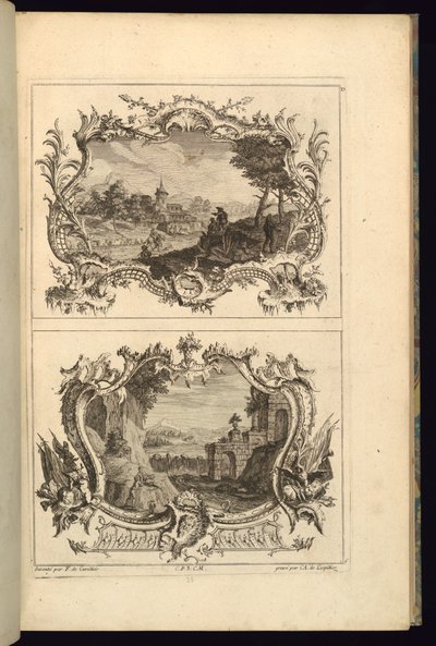 Design para dois cartuchos de Karl Albert von Lespilliez