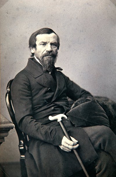 Michail Pogodin, historiador e jornalista russo, década de 1850 de Karl August Bergner