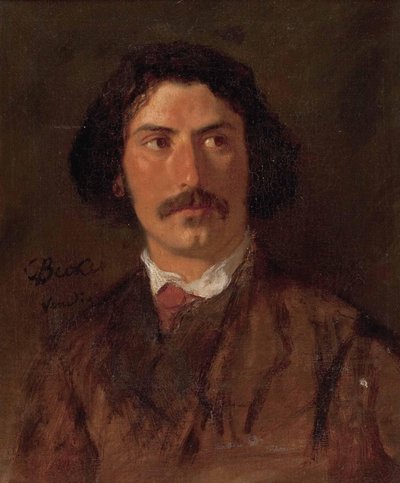 Carl Ludwig Friedrich Becker Retrato de um homem de Karl Becker