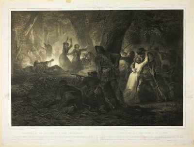 A libertação das filhas de Daniel Boone e Callaway, prato dois de Histoire des Premiere Colons d