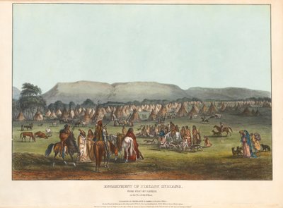 Acampamento de índios Piegan de Karl Bodmer