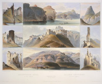Colinas notáveis no Upper Missouri de Karl Bodmer