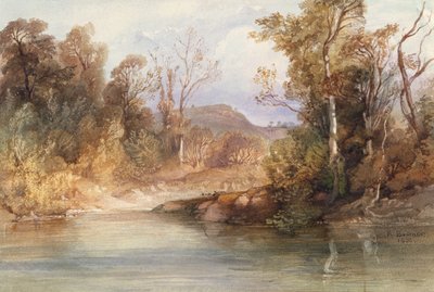 Vista no Missouri, o túmulo do Blackbird de Karl Bodmer