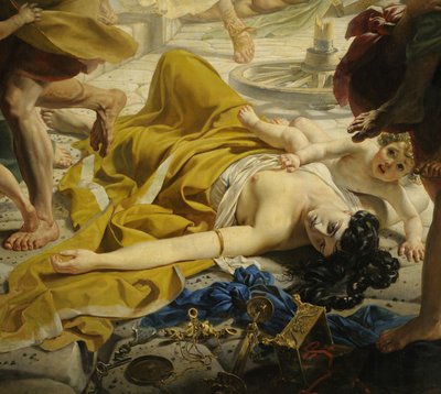 Detalhe de O último dia de Pompéia (por Karl Bryullov, 1833, Museu Russo) de Karl Pavlovich Bryullov