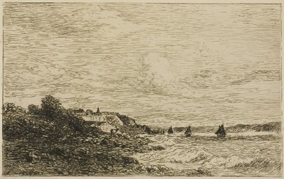 O Sena Antes de Honfleur de Karl Daubigny