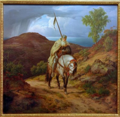 Cruzado de retorno de Carl Friedrich Lessing