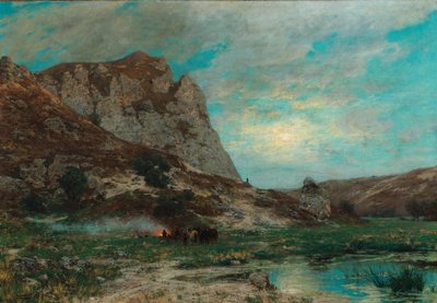 Soldados em repouso de Carl Friedrich Lessing