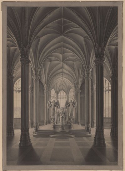 Berlim. Palácio de Charlottenburg, parque do palácio, mausoléu da rainha Luísa. Interior de Karl Friedrich Schinkel