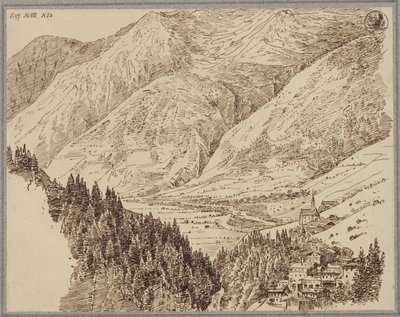 O vale de Gastein com Wildbad de Karl Friedrich Schinkel