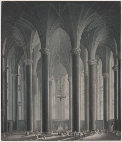 A residência de um príncipe. Vista interior de Karl Friedrich Schinkel