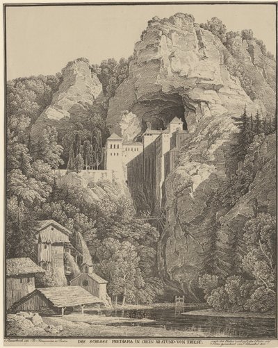 Castelo de Prediama de Karl Friedrich Schinkel