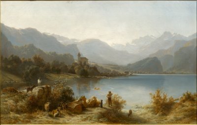 Brienz e o Lago Brienz de Karl Girardet