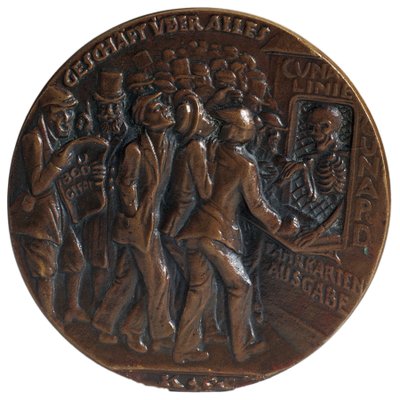 Medalha comemorativa do torpedeamento do navio "Lusitania", 7 de maio de Karl Goetz