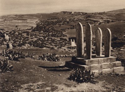 Jerusalém, túmulo muçulmano (foto p/b) de Karl Grober