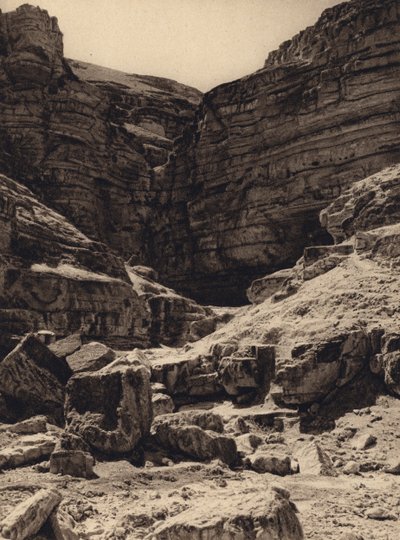 Wadi en-Nar (foto a p/b) de Karl Grober