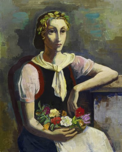 menina das flores de Karl Hofer