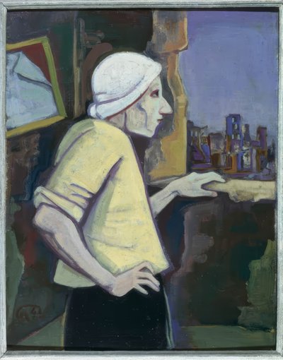 Mulher à janela de Karl Hofer