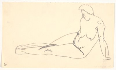 Modelo sentado de Karl Isakson