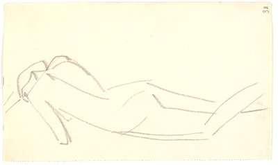 Modelo em pé, visto por trás de Karl Isakson