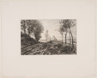 Dinamarquês: Paisagem com estrada de Karl Jensen