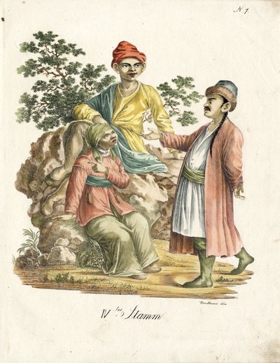 Trajes populares persas (imprimir) de Karl Joseph Brodtmann