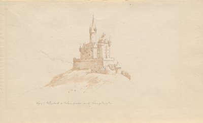 Castelo Windeck b. Weinhelm a. ou seja estrada da montanha de Karl Julius Von Leypold