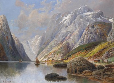 Paisagem do fiorde de Karl Kaufmann