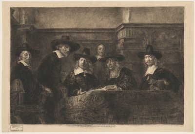 Os Mestres do Aço, depois de Rembrandt. de Karl Köpping