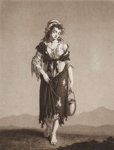 The Young Beggars, c. 1800. de Karl Ludwig Bernhard Buchhorn