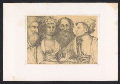 Homens unem jonge man em vrouw Desenhos e estudos de um mestre holandês do século XV. Século. Baseado nos originais mantidos na Biblioteca Real de Berlim (título da série) de Karl Palzow