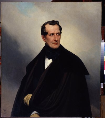 ""Retrato do Conde Vladimir Musin-Pushkin (Musin Pushkin) (1798-1854)"" Pintura de Karl Pavlovich Briullov (Bryullov) (1799-1852) 1830 Museu de Arte Regional Arkhangelsk Rússia de Karl Pavlovich Bryullov