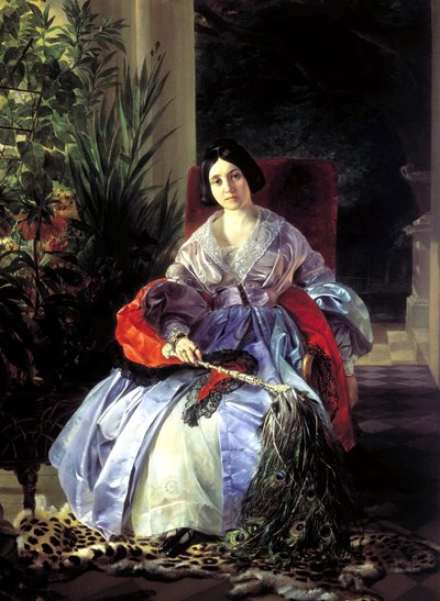 Retrato das princesas Elizaveta Pavlovna Saltykov, 1841. de Karl Pavlovich Bryullov
