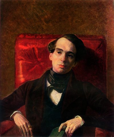 Retrato do escritor Alexandr Nikolayevich Strugovshchikov, 1840, 1965. de Karl Pavlovich Bryullov