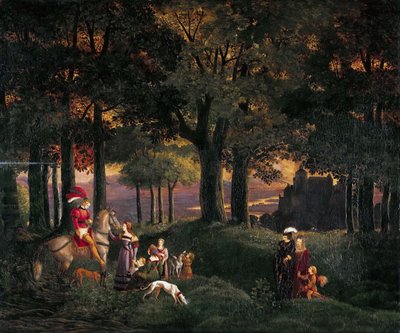 Alemão: Der verirrte Ritter O cavaleiro perdido de Karl Philipp Fohr