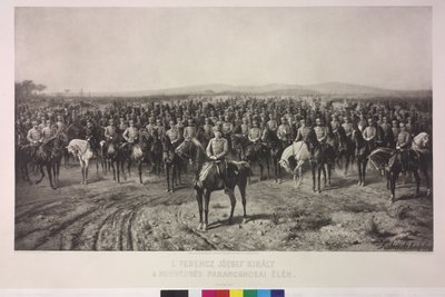 O Imperador Francisco José I no auge do Exército Territorial Húngaro de Karl Ritter Von Kobierski