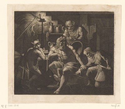 Júpiter e Mercúrio em Filemon e Baucis Ideias (título da série) de Karl Russ