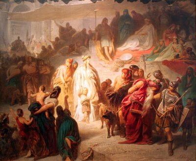 Sonelda na procissão triunfal de Germânico de Karl Theodor von Piloty