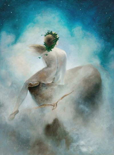 Pergunta às Estrelas, 1895. de Karl Wilhelm Diefenbach